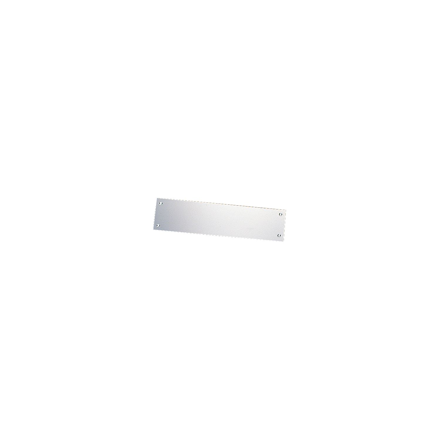 Essentials Smooth Finger Plate Satin Aluminium 75mm x 300mm x 1.2mm (18481)