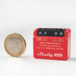 Shelly Mini 1PM Gen3 Smart Control Relay 8A 2 Pack