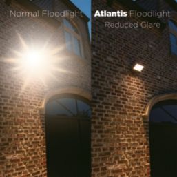 Lutec Atlantis Outdoor LED Anti-Glare Floodlight Dark Grey 24W 3200lm