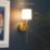 UME  Multi Colour Rechargeable LED Gold Wall Lights with Drum Shade 4.9W 200lm 2 Pack