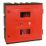 Firechief HS90K Hose Reel and Equipment Cabinet 930mm x 420mm x 900mm Red/Black