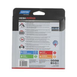 Norton   60 Grit Mesh Wood, Plaster, Plasterboard & Paint Sanding Discs 150mm 5 Pack