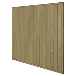 Forest VTGP6PK5HD Vertical Tongue & Groove  Fence Panels Natural Timber 6' x 6' Pack of 5