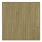 Forest VTGP6PK5HD Vertical Tongue & Groove  Fence Panels Natural Timber 6' x 6' Pack of 5