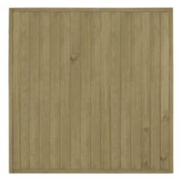 Forest VTGP6PK5HD Vertical Tongue & Groove  Fence Panels Natural Timber 6' x 6' Pack of 5