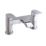 ETAL Spear Polished Chrome 123mm Deck Mounted Lever 2 Tap Holes Bath Mixer Tap