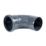 FloPlast  Push-Fit 92.5° Single Socket Pipe Bend Anthracite Grey 110mm