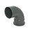 FloPlast  Push-Fit 92.5° Single Socket Pipe Bend Anthracite Grey 110mm
