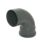 FloPlast  Push-Fit 92.5° Single Socket Pipe Bend Anthracite Grey 110mm