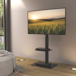 AVF  All-in-One Column TV Stand Adjustable Height & Swivel 32 to 70"