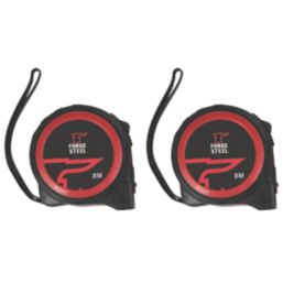 Forge Steel  8m Tape Measure Set 2 Pack