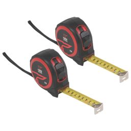 Forge Steel  8m Tape Measure Set 2 Pack