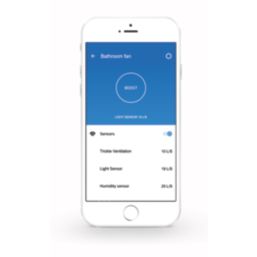 Vent-Axia Svara/496711 100mm (3.93") Axial Bathroom or Kitchen Intelligent Extractor Fan Matt Black 100-240V