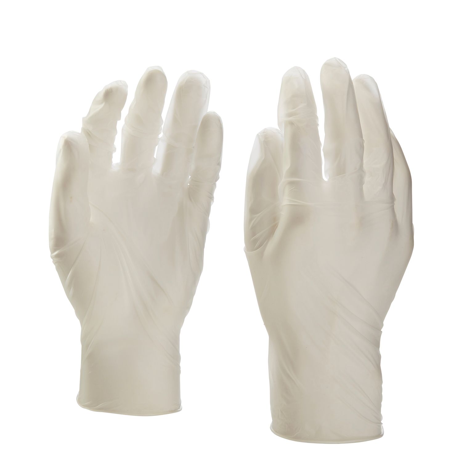 Site Vinyl Powder-Free Disposable Gloves White Large 100 Pack (184RR)