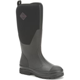 Muck Boots Chore Classic Tall Size 8 Womens Black Non Safety Wellies