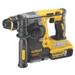 DeWalt DCK229P2T-GB 18V 2 x 5.0Ah Li-Ion XR Brushless Cordless Combi Drill & SDS Plus Drill Twin Pack