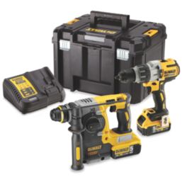 DeWalt DCK229P2T GB 18V 2 x 5.0Ah Li Ion XR Brushless Cordless