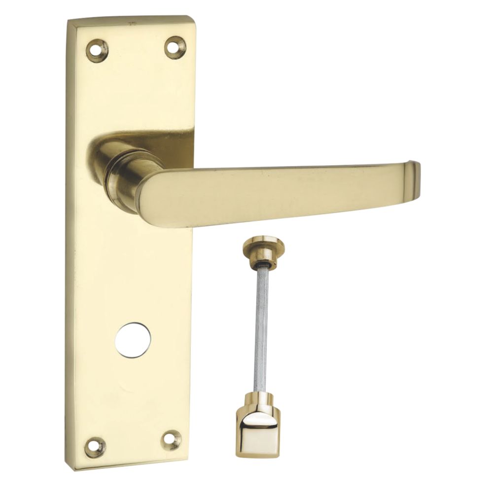 Door handle, Polished Brass, Interior, VERONA - BRASS door handles -  VillaHus