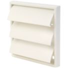 Manrose Flap Vent White 100mm x 100mm
