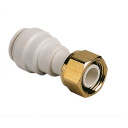JG Speedfit  Plastic Push-Fit Straight Tap Connector 22mm x 3/4"