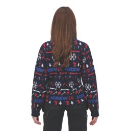 Site Screwfix Christmas Jumper Blue Small 38.5" Chest
