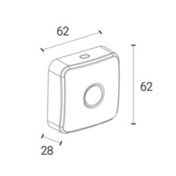 4lite 4L1/8036 PIR Sensor White