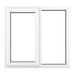 Crystal  Left-Hand Opening Clear Triple-Glazed Casement White uPVC Window 1190mm x 965mm