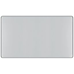 LAP  2-Gang Blanking Plate Polished Chrome