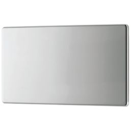 LAP  2-Gang Blanking Plate Polished Chrome