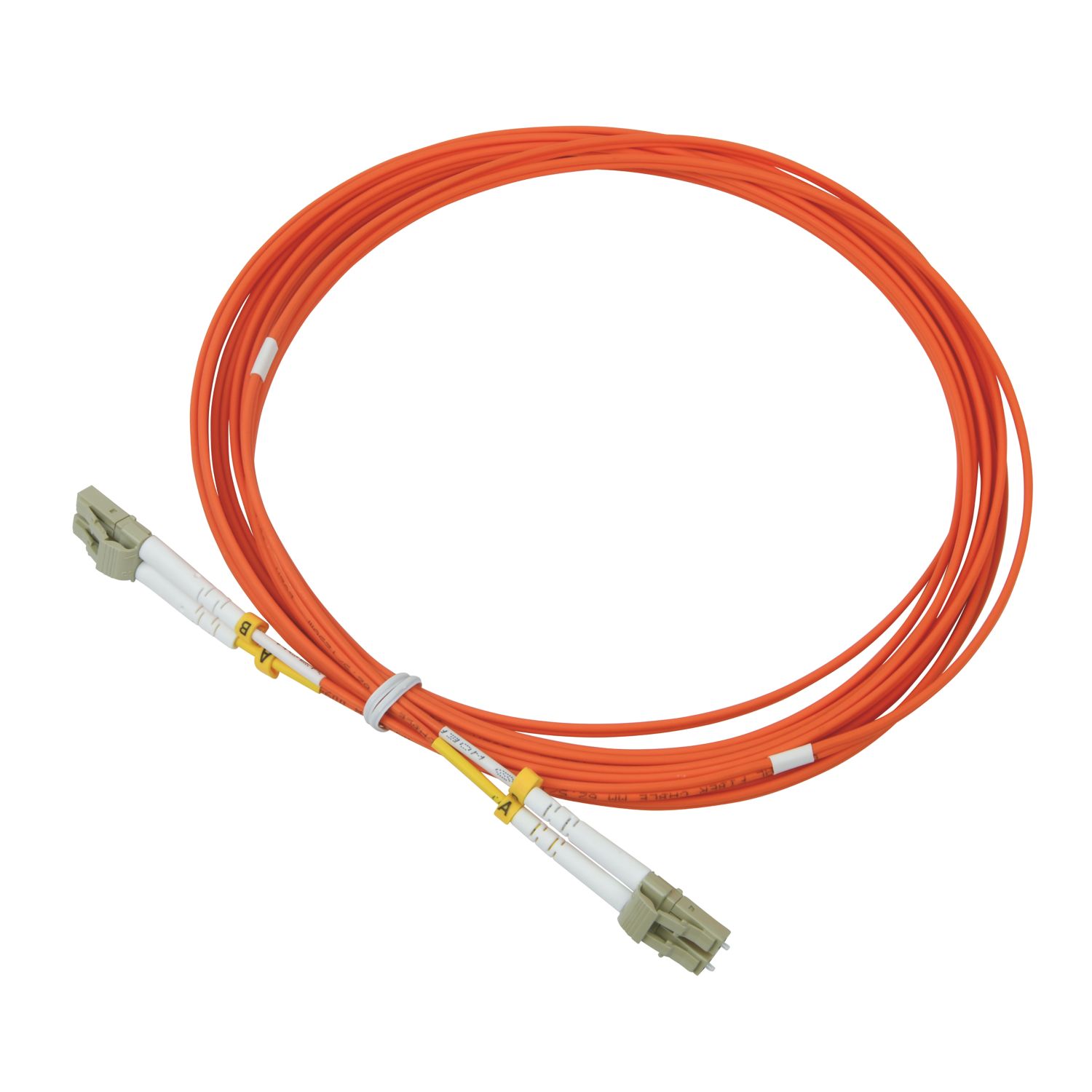 Labgear Duplex Multi Mode Orange LC- LC OM1 LSZH Fibre Optic Cable 5m (185KM)