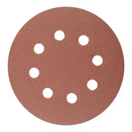 Titan   120 Grit 8-Hole Punched Multi-Material Sanding Sheets 125mm x 125mm 5 Pack