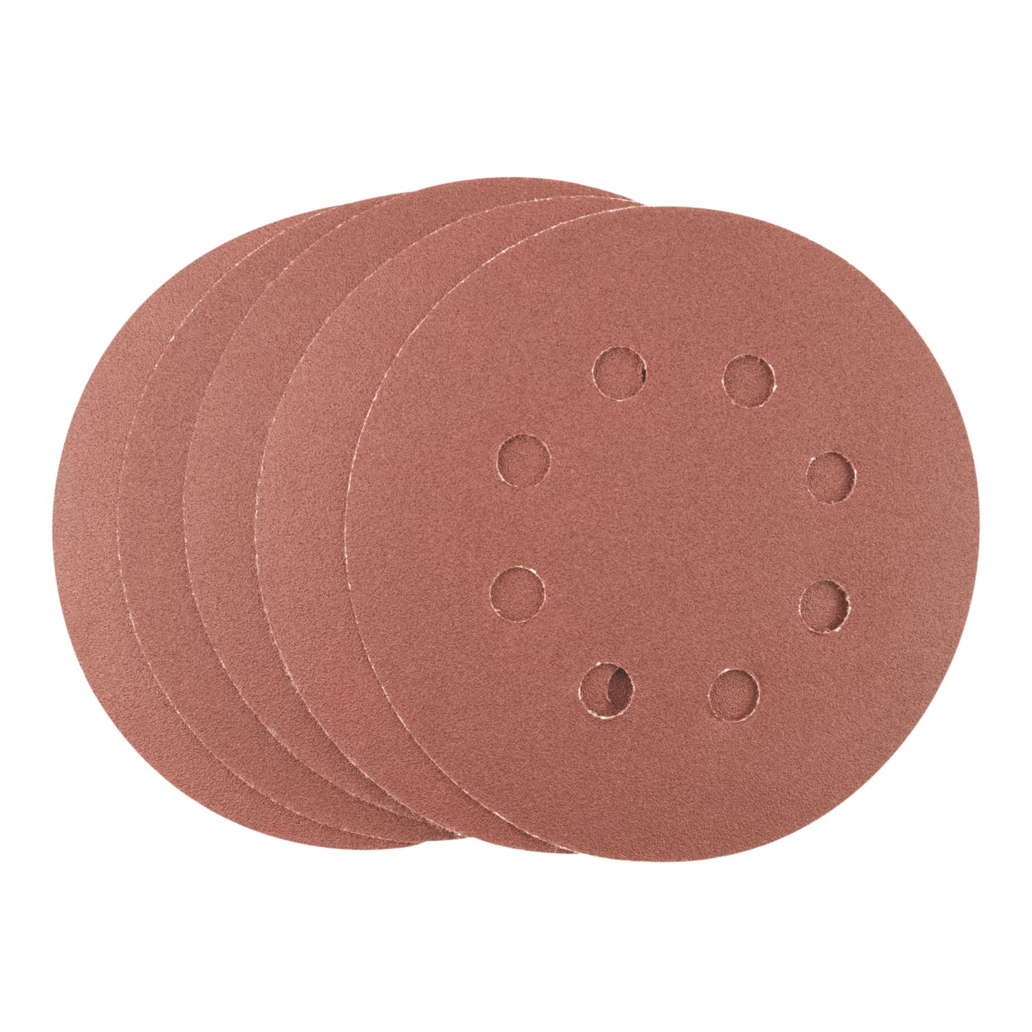 Titan 120 Grit 8-Hole Punched Multi-Material Sanding Sheets 125mm x 125mm 5 Pack (185PT)