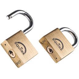 Squire LN4T Brass  All-Weather   Padlock 39.5mm 2 Pack