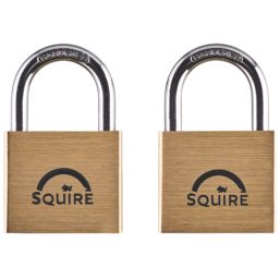 Squire LN4T Brass  All-Weather   Padlock 39.5mm 2 Pack