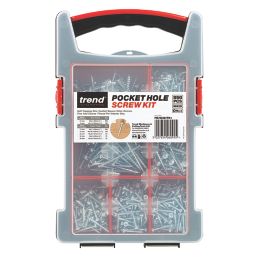 Trend  Square Flange Pocket Hole Screw Set 850 Pieces