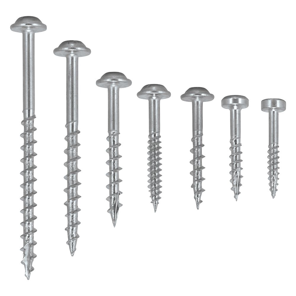 Trend Square Flange Pocket Hole Screw Set 850 Pieces Screwfix