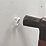 Cobra WallBiter Hammer-In Picture Hook for Plasterboard & Wood White 4 Pack