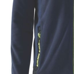 Blaklader  Microfleece Jacket Navy/Yellow Medium 39" Chest