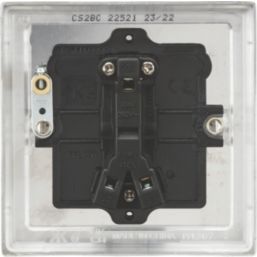 Knightsbridge  10AX 1-Gang 2-Way Light Switch  Brushed Chrome