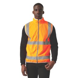 Regatta Pro Zip Collar Hi-Vis Vest Orange 3X Large 50" Chest