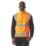 Regatta Pro Zip Collar Vest Hi-Vis Vest Orange 3X Large 50" Chest