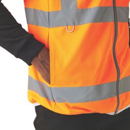 Regatta Pro Zip Collar Vest Hi-Vis Vest Orange 3X Large 50" Chest