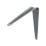 Essentials London Shelf Brackets Grey 125mm x 100mm 20 Pack
