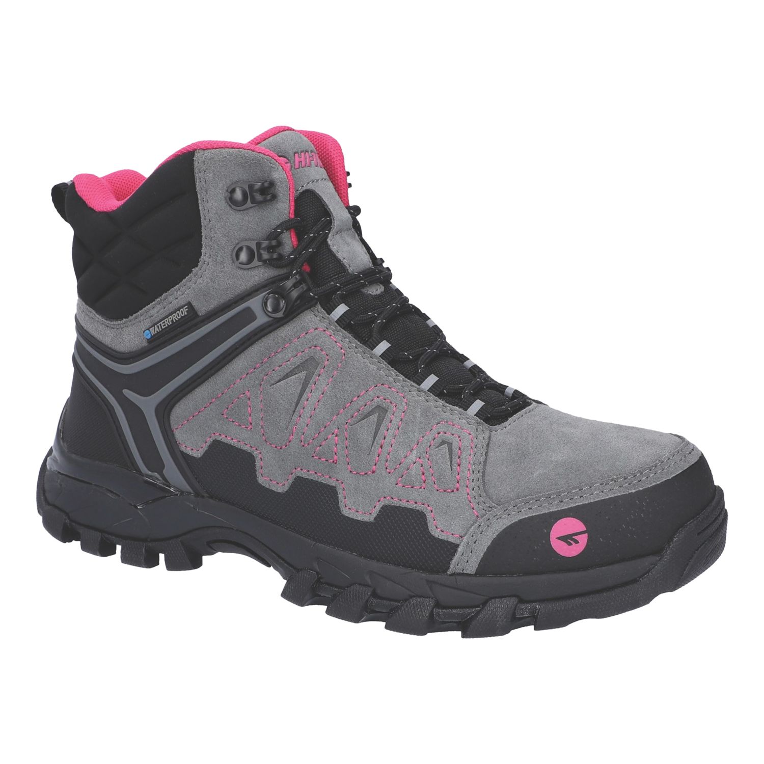 Hi-Tec V-Lite Explorer WP Size 4 Womens Grey Waterproof Non Safety Work Boots (185XE)