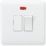 Knightsbridge Curved Edge 13A Switched Fused Spur with Neon White