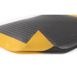 COBA Orthomat Comfort Plus Anti-Fatigue Floor Mat Black / Yellow 900mm x 600mm x 15mm
