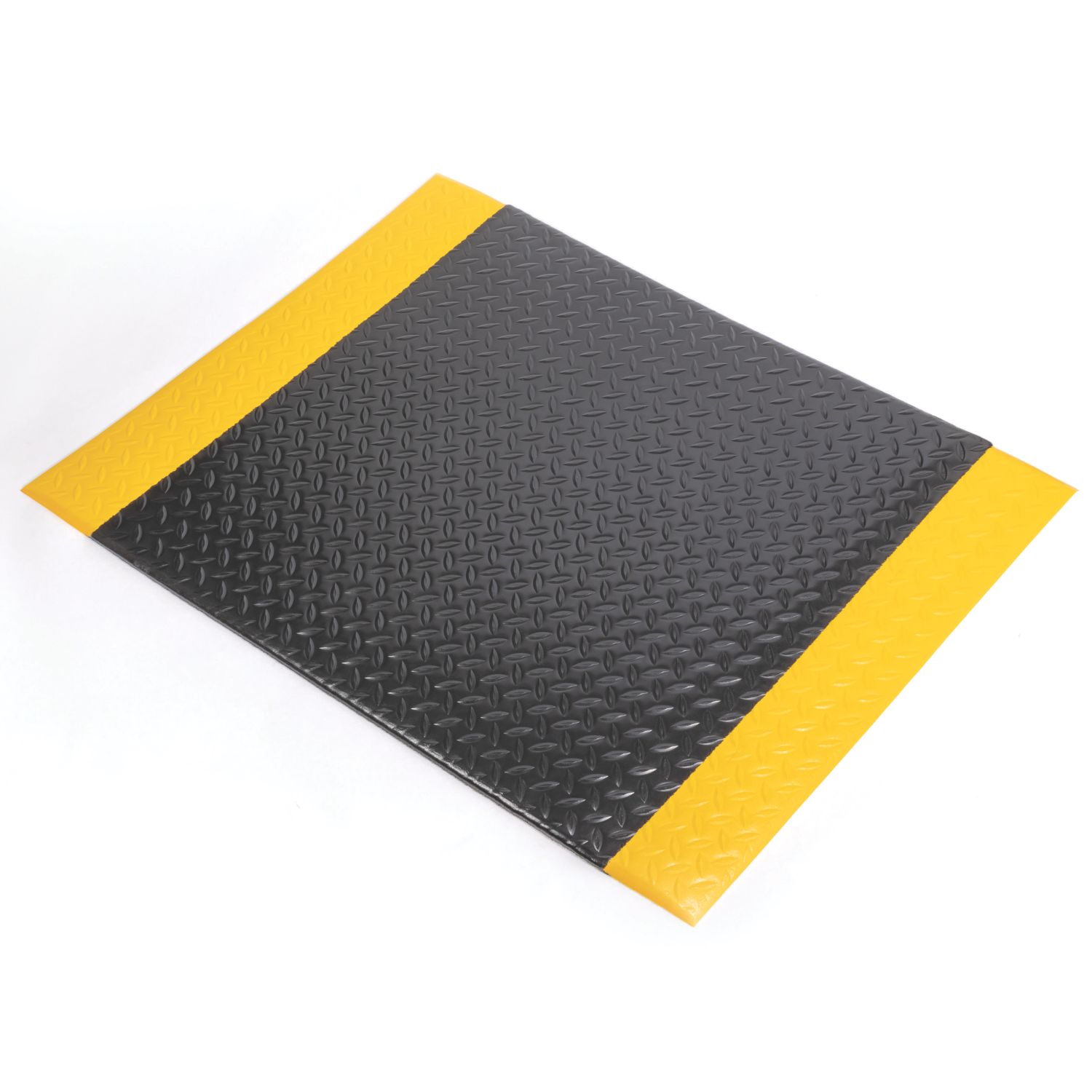 COBA Orthomat Comfort Plus Anti-Fatigue Floor Mat Black / Yellow 900mm x 600mm x 15mm (185YN)