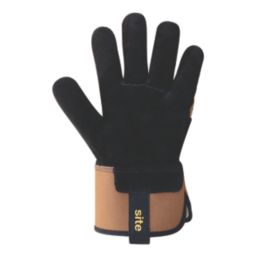 Site  Rigger Gloves Black / Brown Large