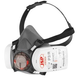JSP Force 8 Medium Mask Respirator with Press-to-Check Filters P3