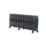 Arroll 470mm x 1154mm 4299BTU Black / Silver Cast Iron 3 Column Radiator